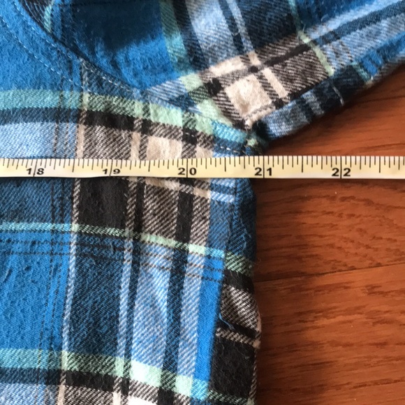 Men’s Flannel Western Style Pearl Snap 100% Cotton Size Small - Picture 5 of 6